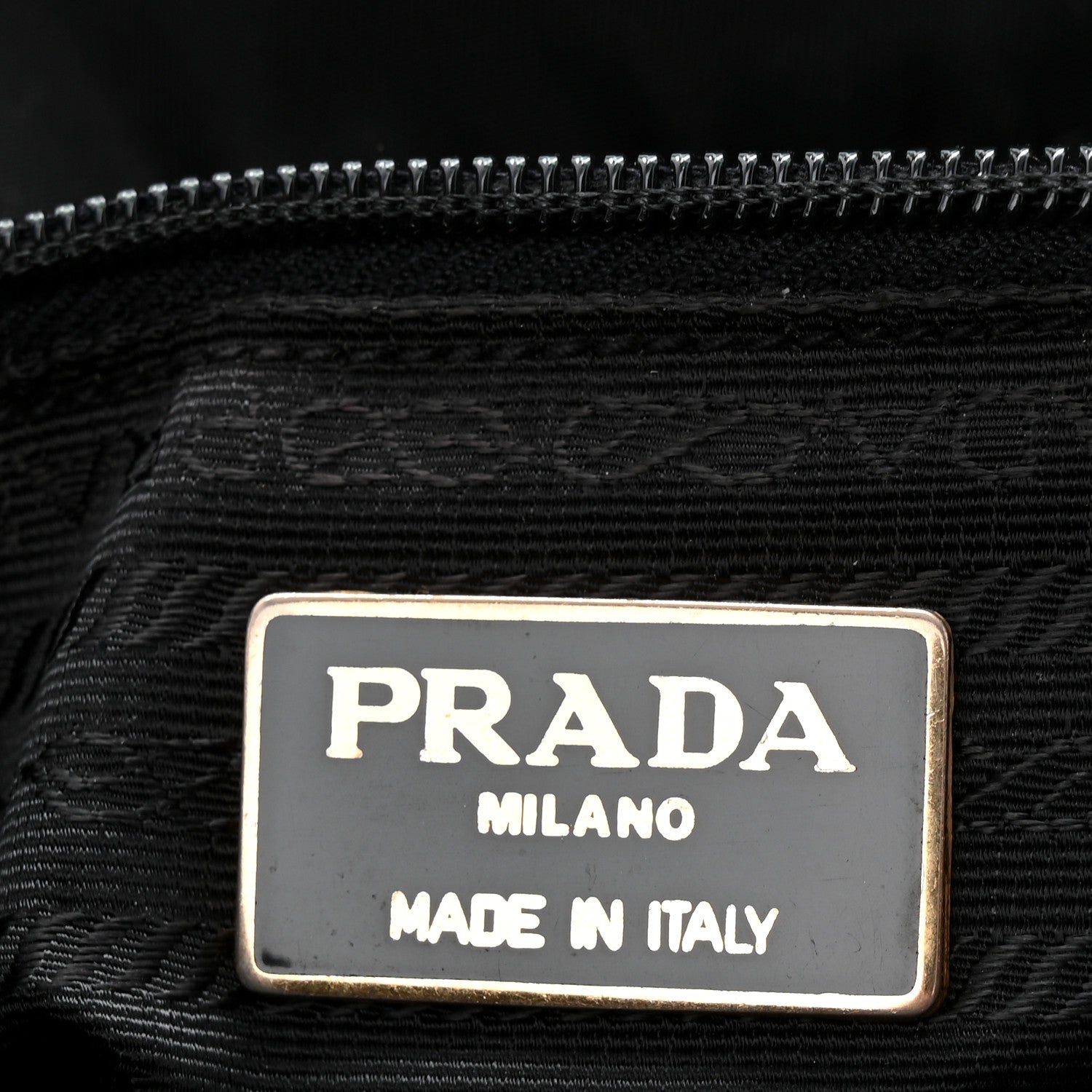 Prada Tessuto Nylon Catena Chain Shoulder Bag Black 6 of 11