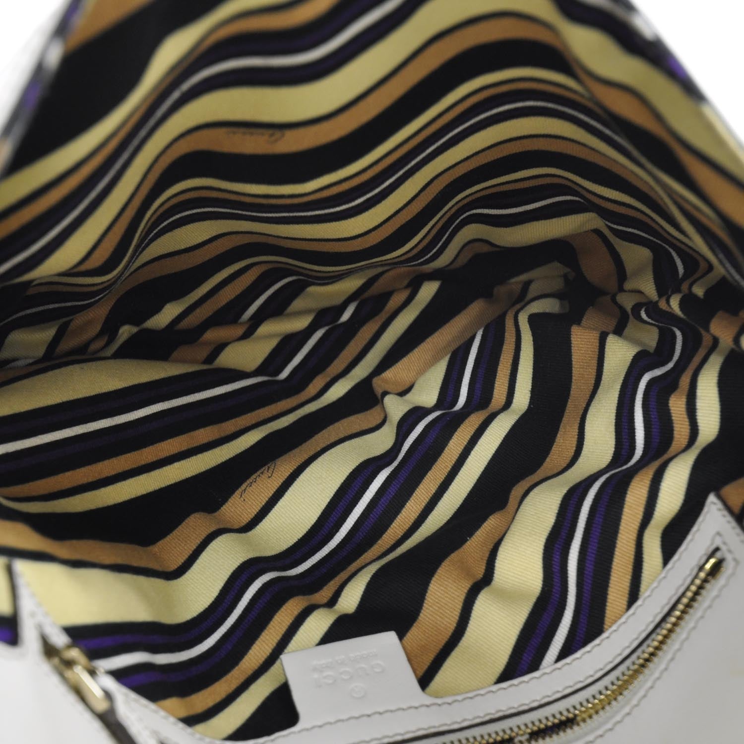 Gucci Leather Britt Shoulder Bag Ivory 6 of 8