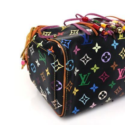 Louis Vuitton Monogram Multicolor Fringe Speedy 25 Black 7 of 8