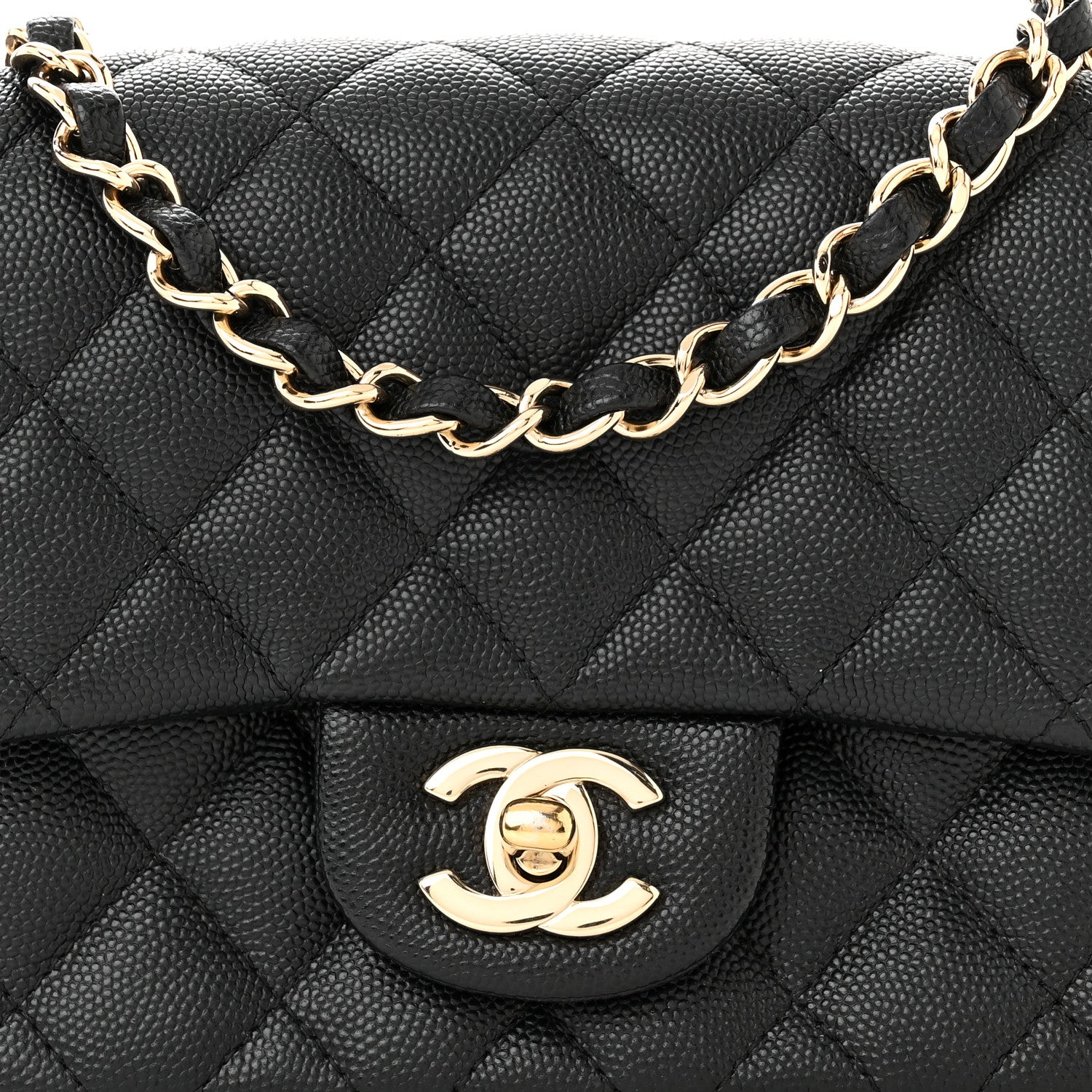 Chanel Caviar Quilted Mini Square Flap Black 8 of 12