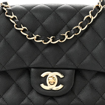Chanel Caviar Quilted Mini Square Flap Black 8 of 12