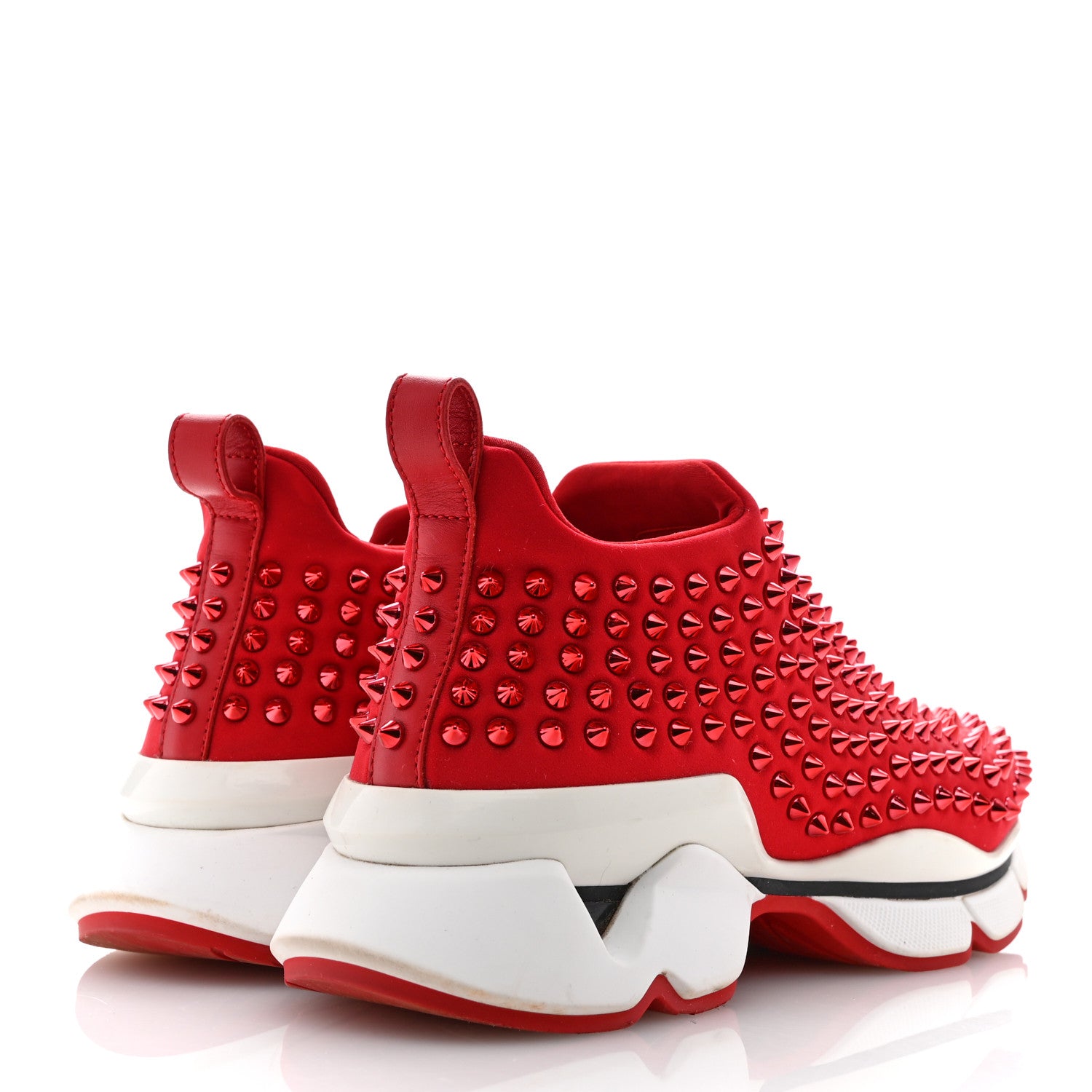 Christian Louboutin Neoprene Spike Sock Donna Flat Sneakers 39.5 Loubi 5 of 13