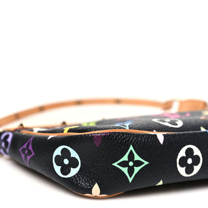 Louis Vuitton Monogram Multicolor Pochette Accessories Black 8 of 10