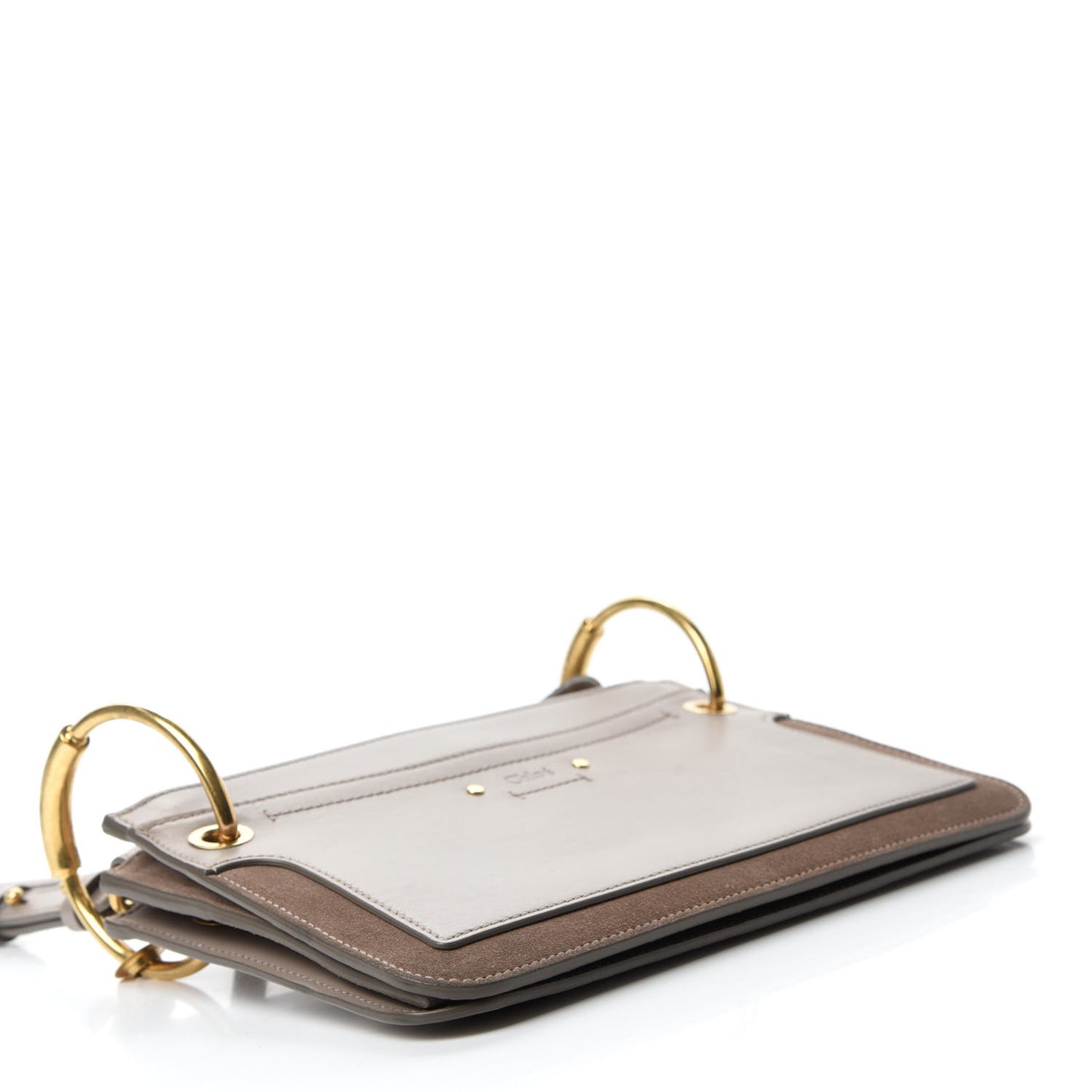 Calfskin Suede Mini Roy Bag Motty Grey
