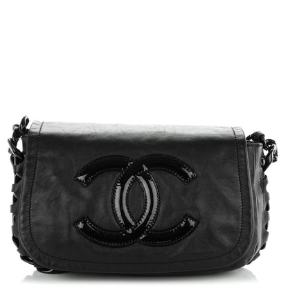 Chanel Calfskin Modern Chain Rhodoid Flap Black 1 of 7