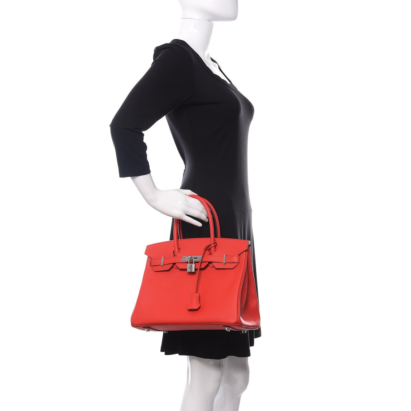Epsom Birkin 30 Rouge De Coeur