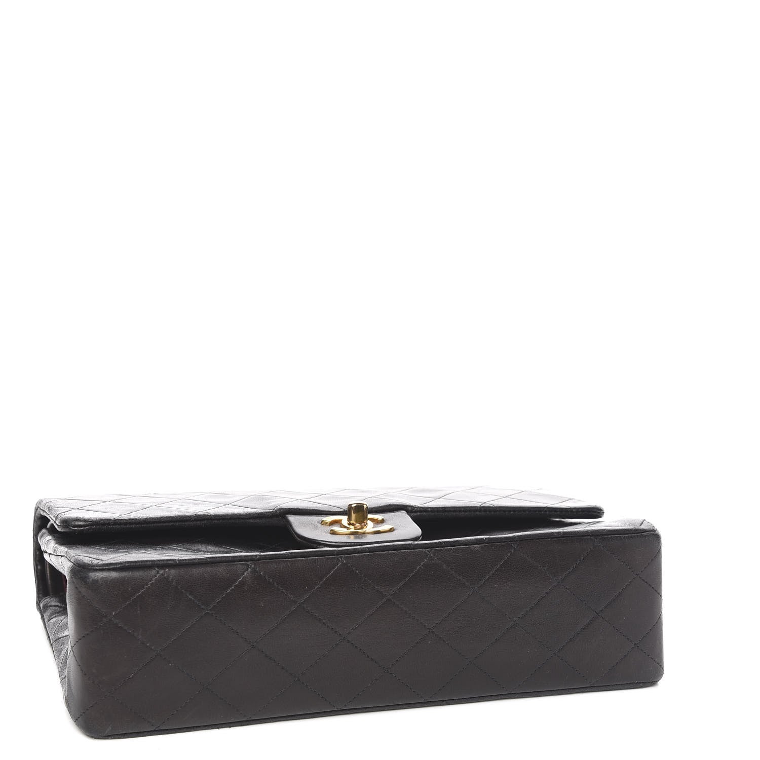 Chanel Lambskin Quilted Medium Double Flap Black 3 of 11
