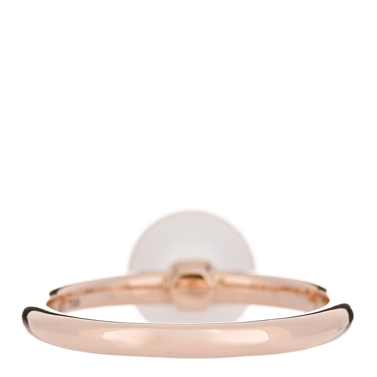 Tiffany 18K Rose Gold Pearl 8mm HardWear Ball Ring 50 5.5 4 of 5
