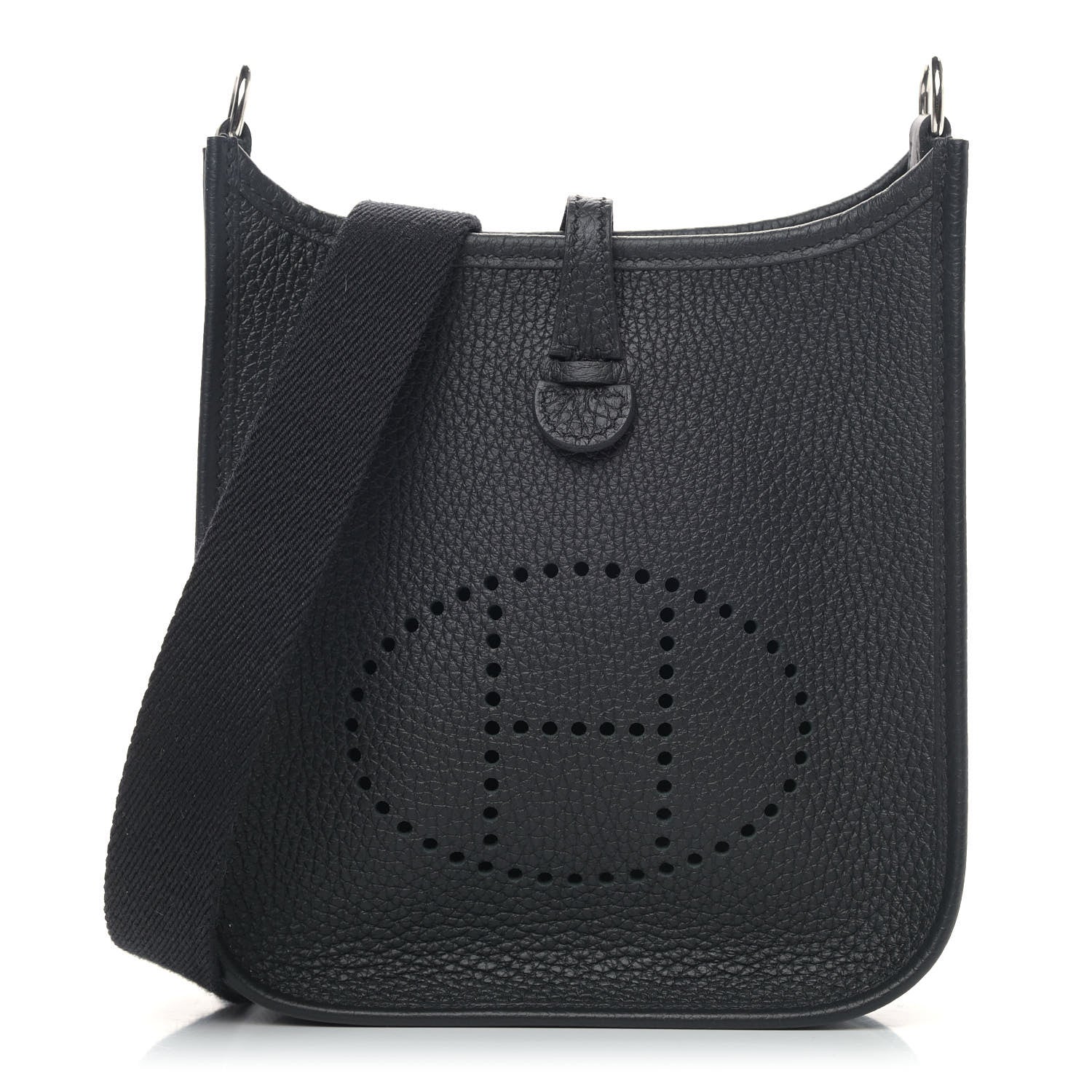 Hermes Taurillon Clemence Evelyne TPM Black 1 of 8