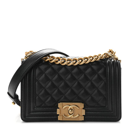 Chanel Caviar Quilted Small Boy Flap Black 1 of 9