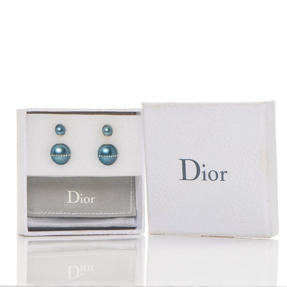 Christian Dior Crystal Mise En Dior Tribal Earrings Blue 4 of 4