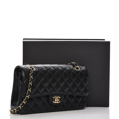 Chanel Caviar Quilted Medium Double Flap Black 8 of 8