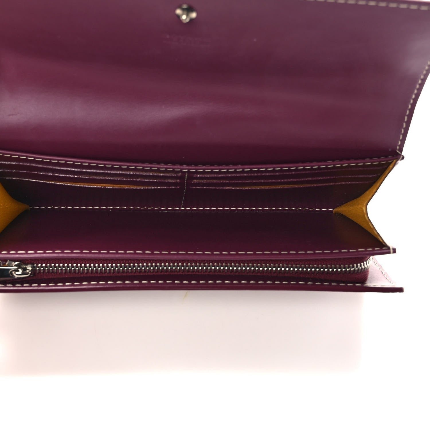 Goyard Goyardine Varenne Long Wallet Burgundy 5 of 7