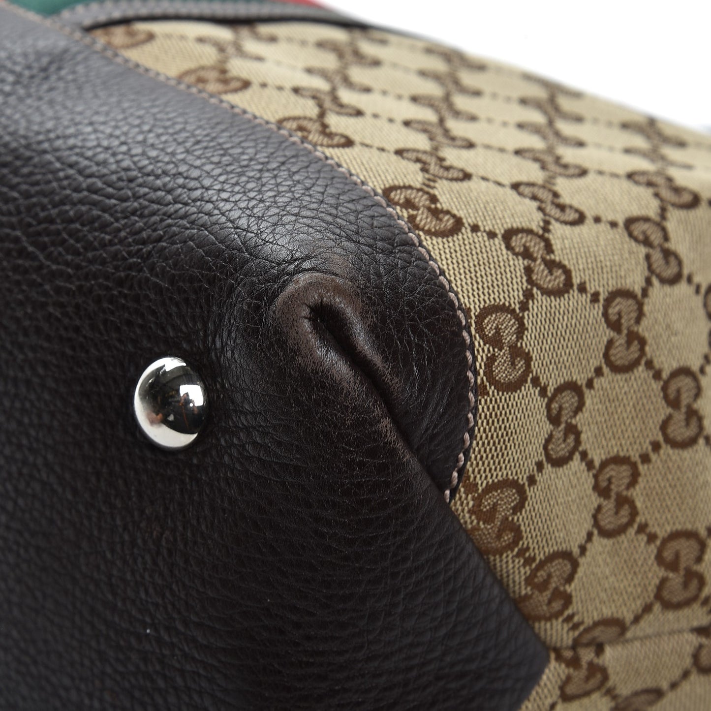 Monogram Web Sunset Tote Dark Brown
