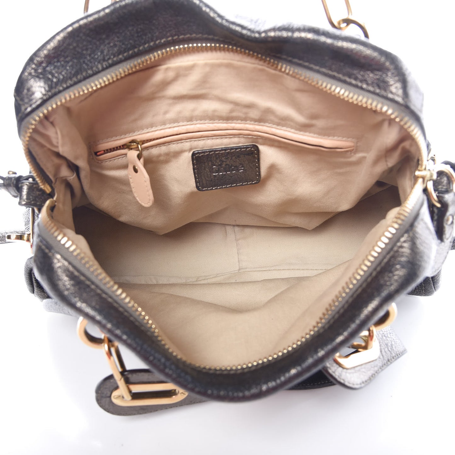 Metallic Calfskin Medium Paraty Bronze