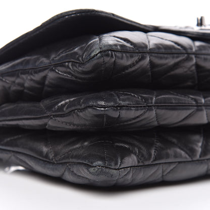 Chanel Lambskin Quilted 3 Accordion Flap Bag Black 8 of 13