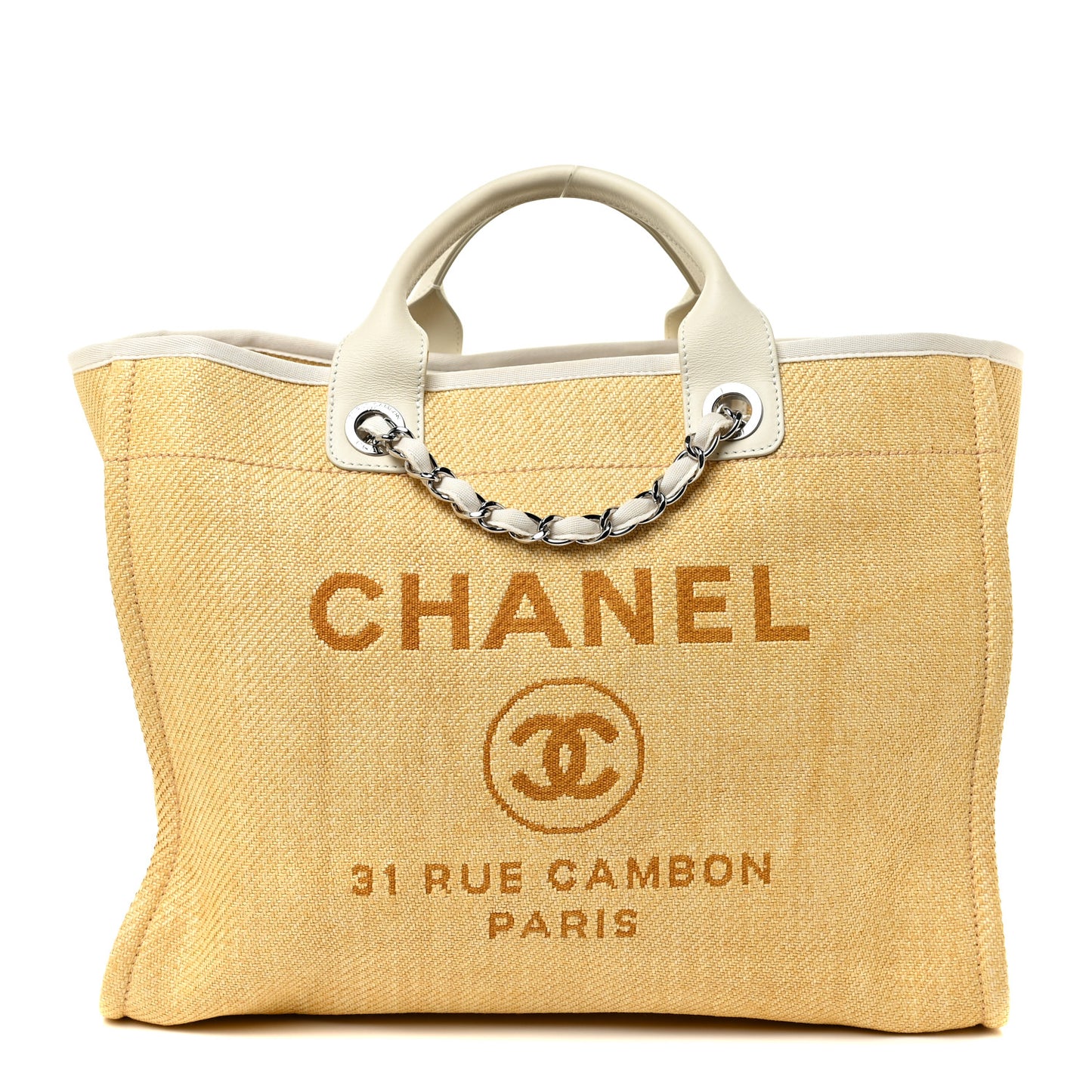 Canvas Medium Deauville Tote Light Yellow