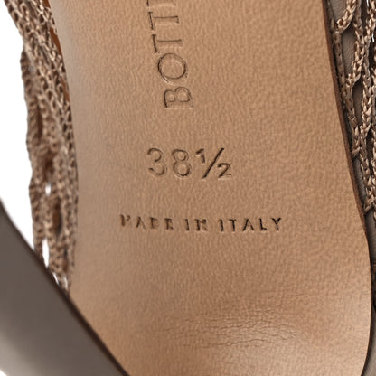 Bottega Veneta Mesh Calfskin Chain Stretch Pumps 38.5 Beige 7 of 8