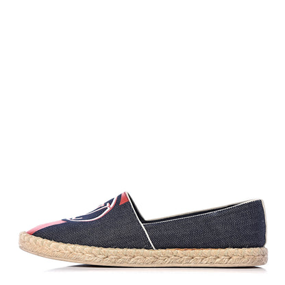 Louis Vuitton Canvas Postcard Espadrille Flats 36.5 1 of 15