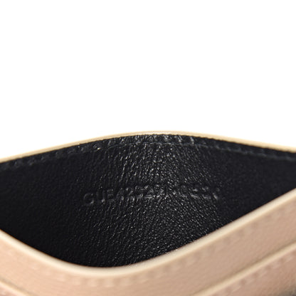 Saint Laurent Grain De Poudre Matelasse Chevron Monogram Credit Card Case Sea Salt 6 of 7