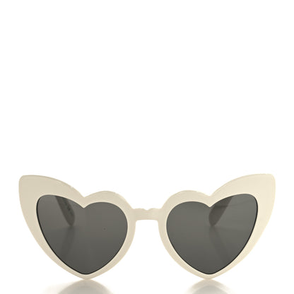 Saint Laurent Acetate Heart Frame Loulou SL181 Sunglasses White 2 of 7