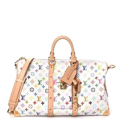 Louis Vuitton LV X TM Monogram Multicolor Keepall Bandouliere 45 White 1 of 8