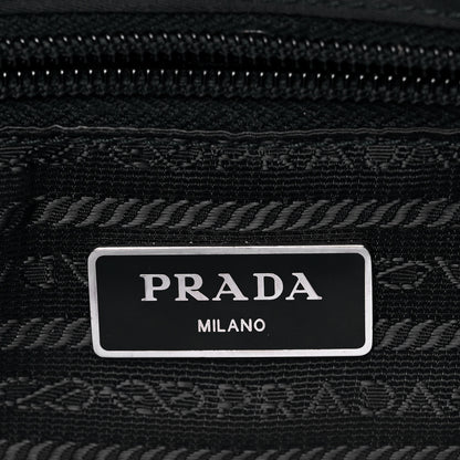 Prada Tessuto Nylon Saffiano Logo Messenger Bag Black 5 of 8