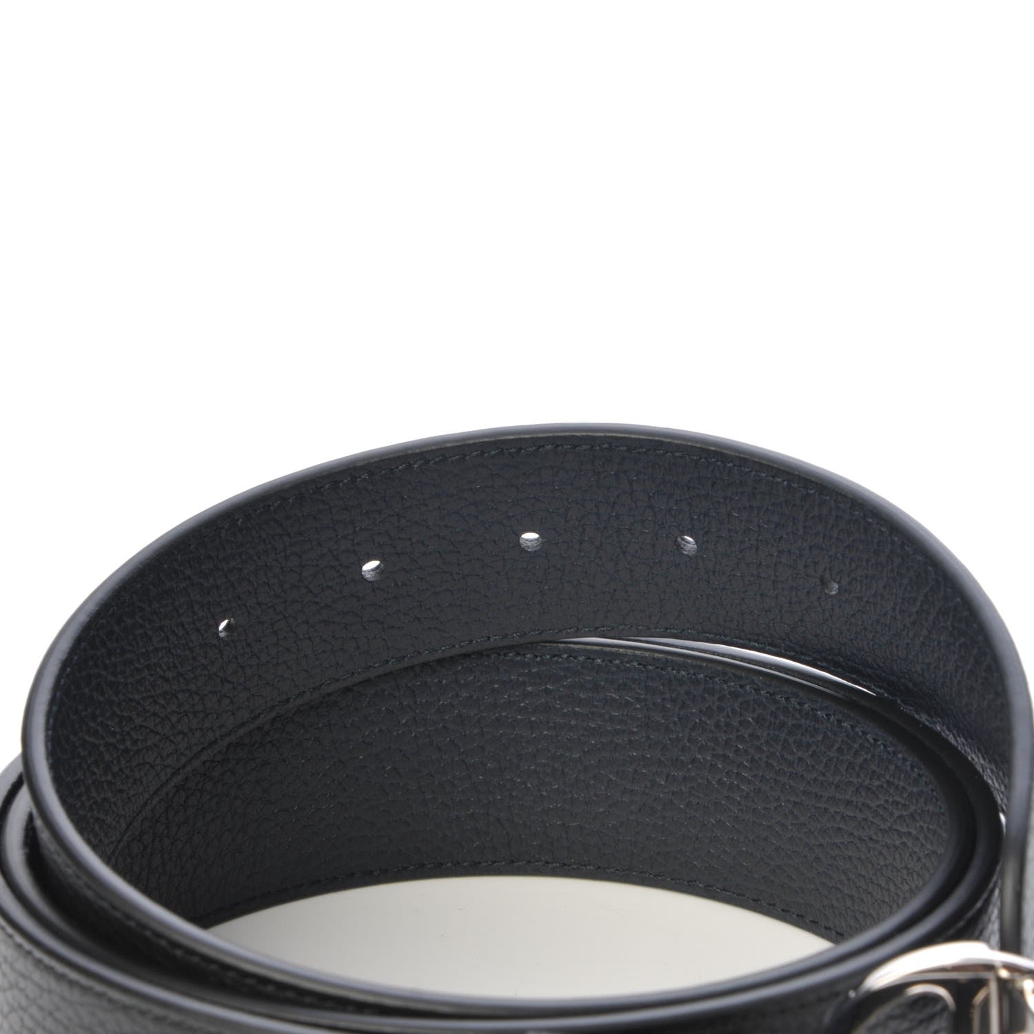 Gucci Calfskin 1973 Reversible Belt 115 46 Black Navy 5 of 7