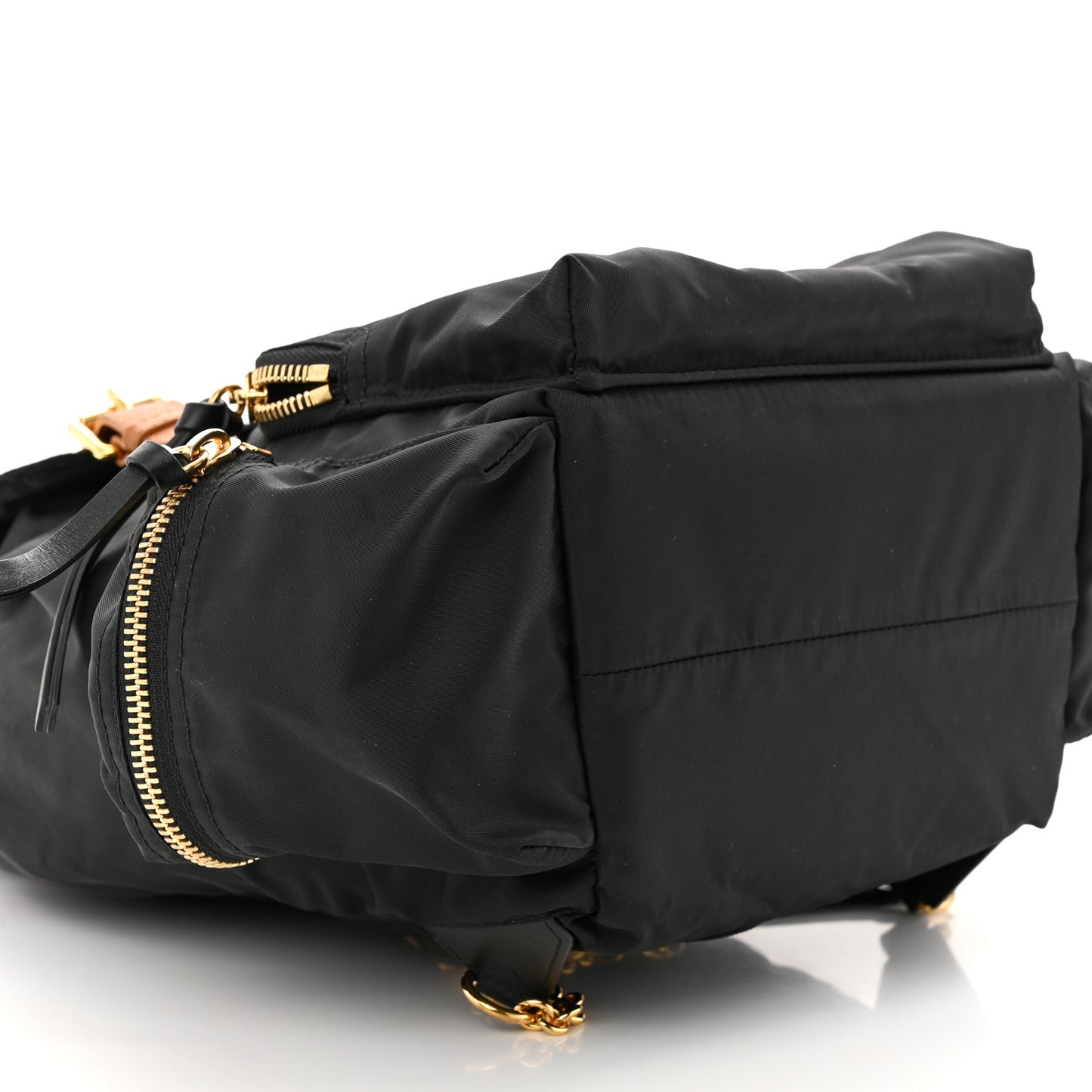 Nylon Medium Rucksack Backpack Black