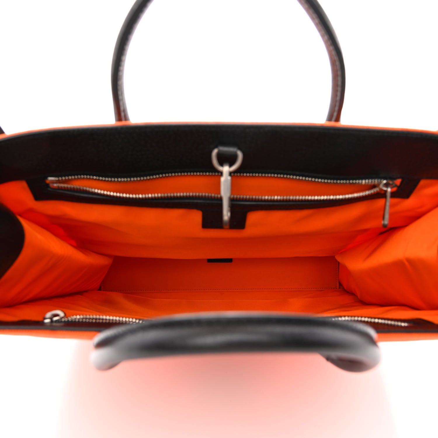 Gucci Econyl Nylon Monogram Off The Grid Long Tote Bag Carrot Orange Black 5 of 10