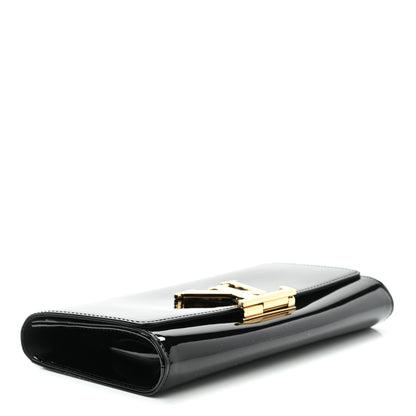 Louis Vuitton Patent Louise Clutch Black 4 of 8