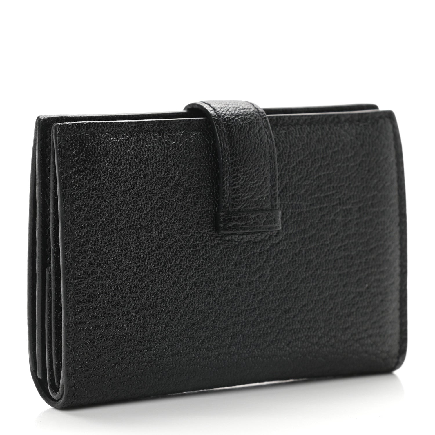 Hermes Chevre Mysore Mini Bearn Wallet Black 3 of 8