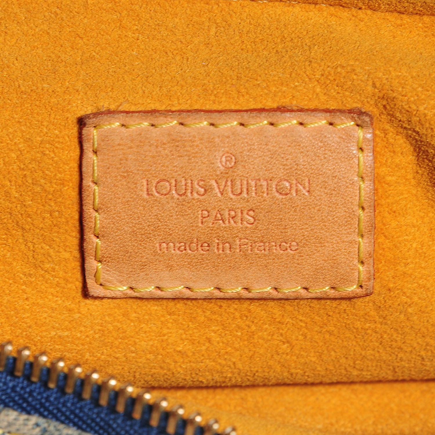 Louis Vuitton Monogram Denim Baggy PM Blue 6 of 7