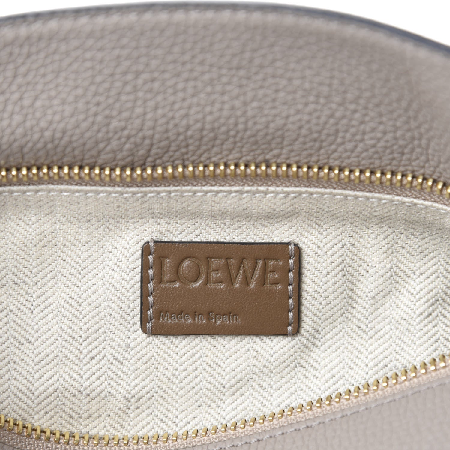 Loewe Grained Calfskin Small Puzzle Bag Sand Mink 9 of 10