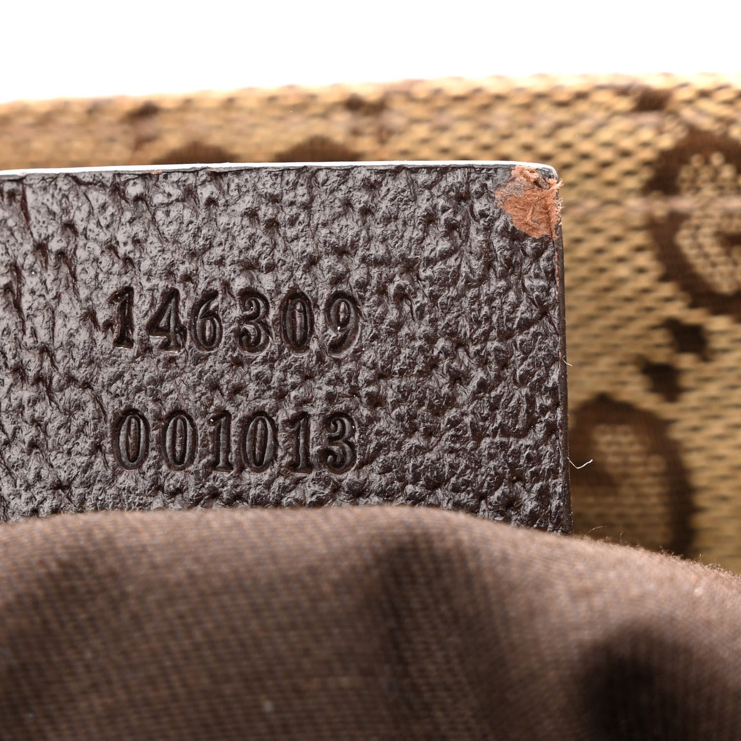 Monogram Web Small Flat Messenger Bag Brown