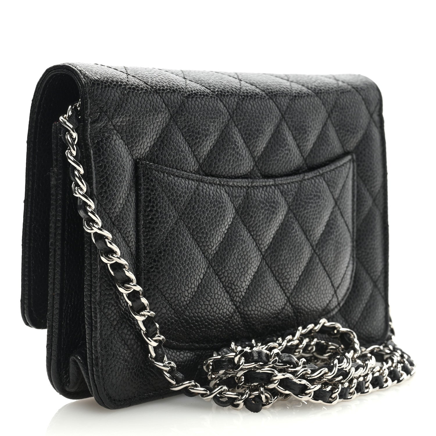 Chanel Caviar Quilted Wallet on Chain WOC Black 2 of 9