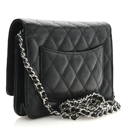 Chanel Caviar Quilted Wallet on Chain WOC Black 2 of 9
