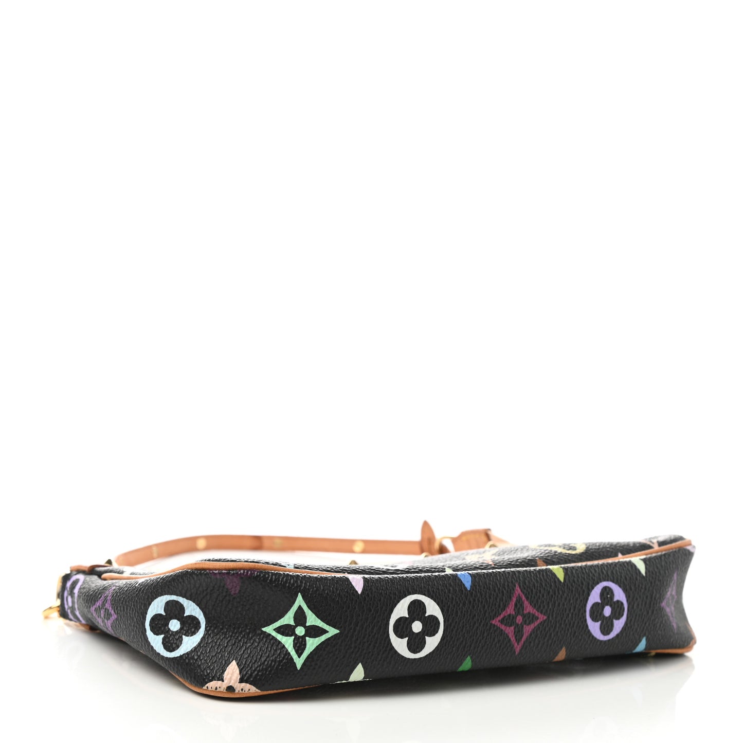 Monogram Multicolor Pochette Accessories Black