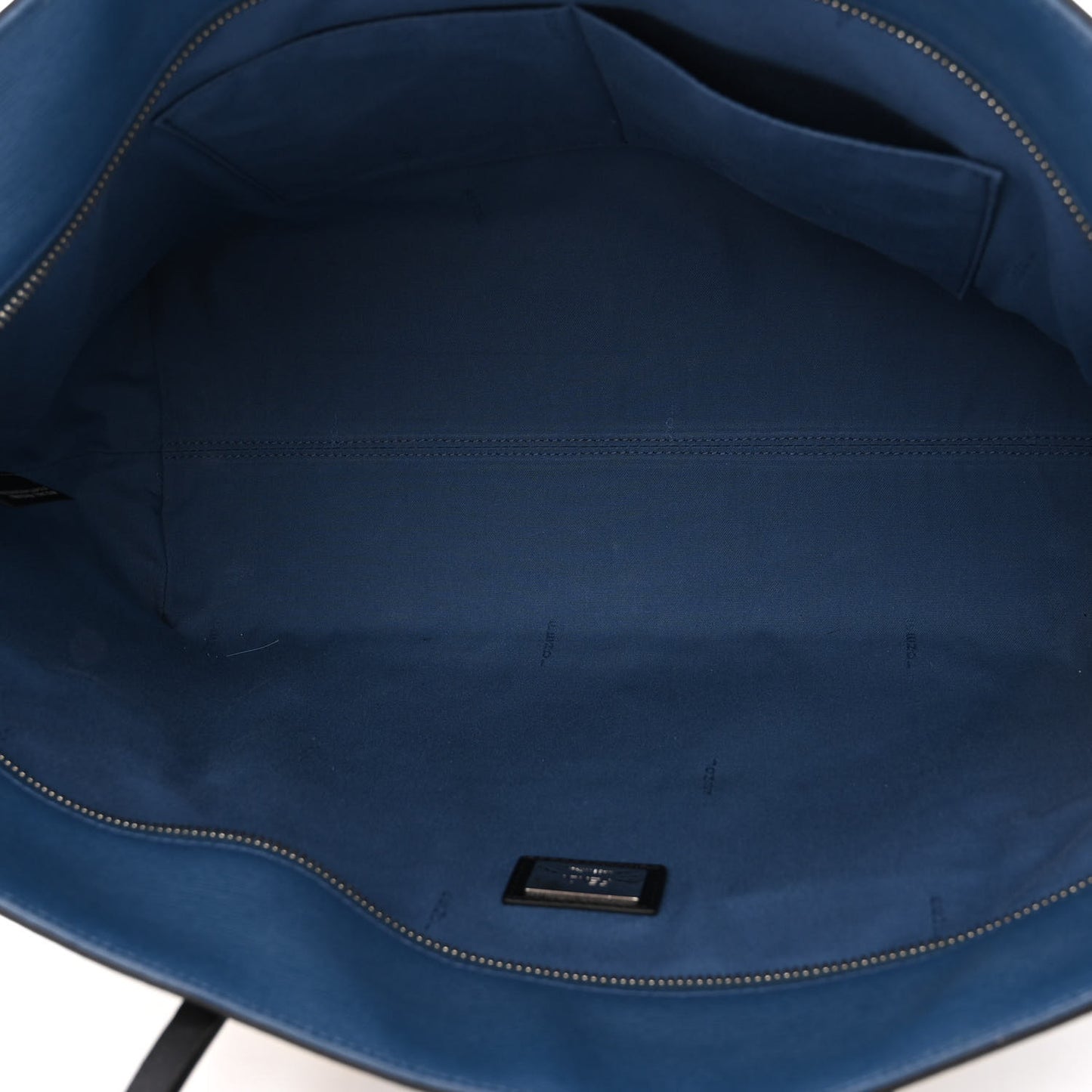 Vitello Elite Cuoio Monster Buggies Medium Roll Tote Black Multicolor Blue Cobalto