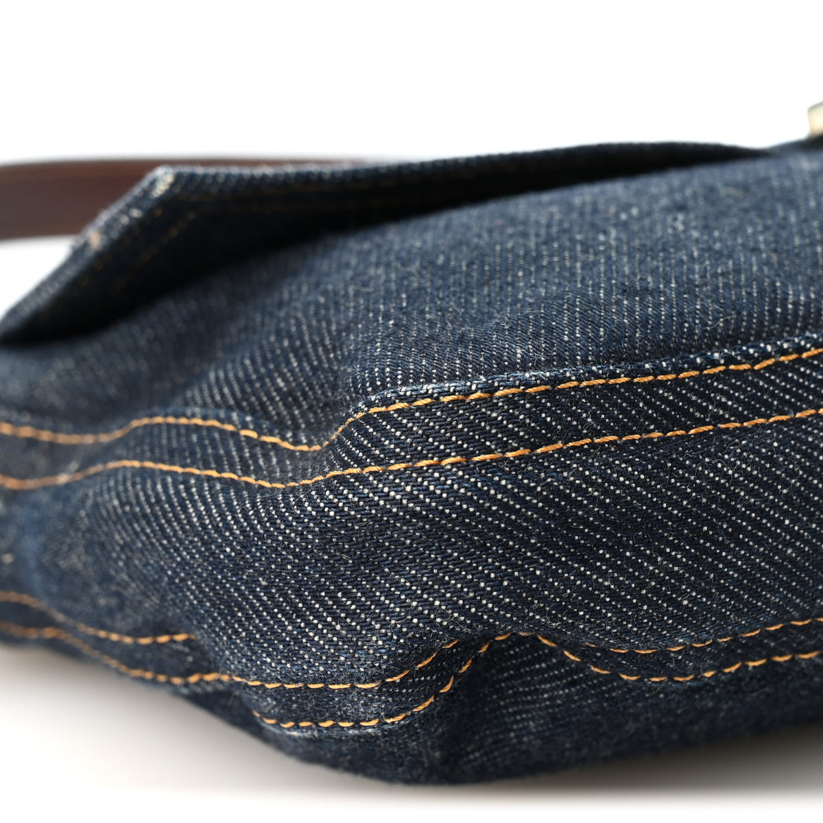 Fendi Denim Baguette Blue 8 of 9