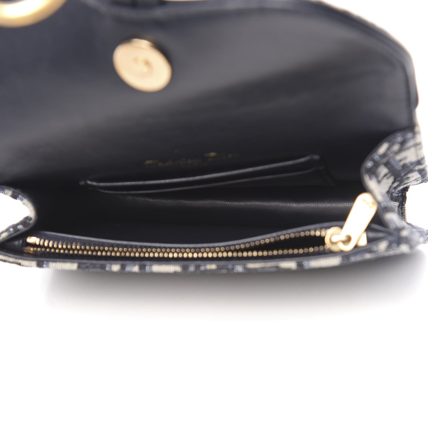 Christian Dior Oblique Saddle Belt Bag Blue 5 of 11