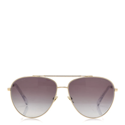 Chanel Metal Aviator Sunglasses 4279-B Gold 2 of 7