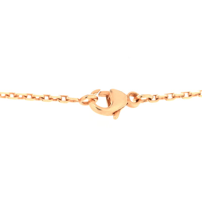 Hermes Lacquered Rose Gold Pop H Pendant Necklace Marron Glace 4 of 6