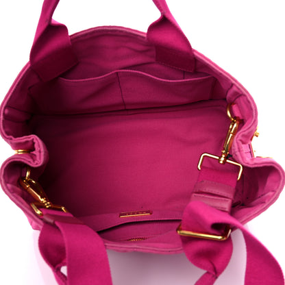 Prada Canapa Small Logo Tote Fuxia 5 of 17