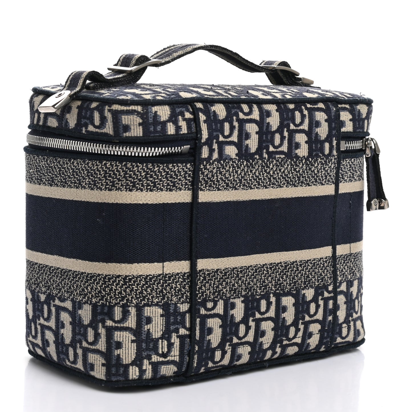 Oblique Diortravel Vanity Case Blue