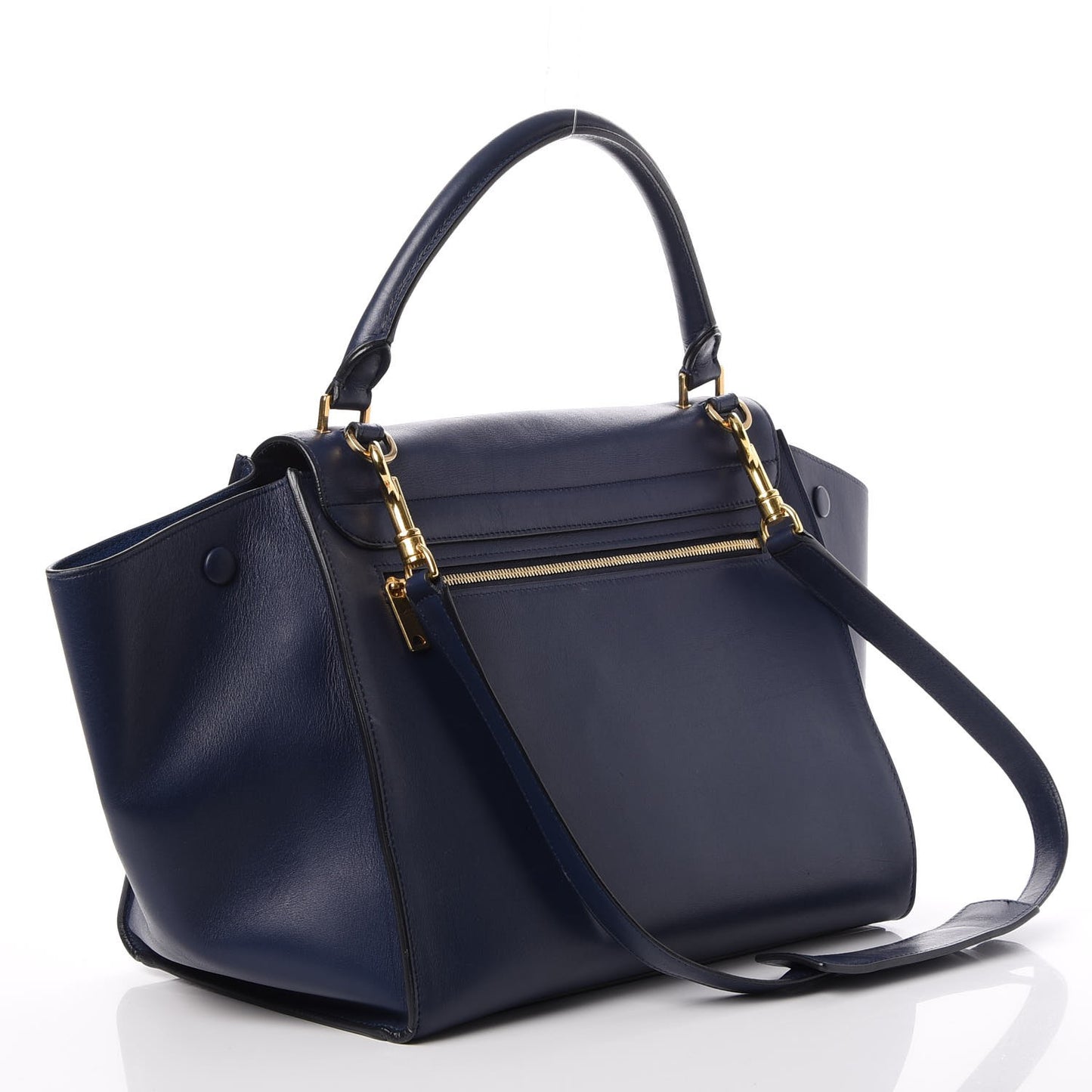 Palmelato Calfskin Medium Trapeze Ink Blue