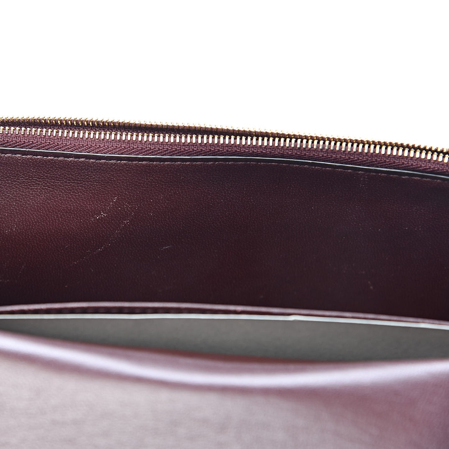 Natural Grained Calfskin Small Darley Satchel Solid Grey