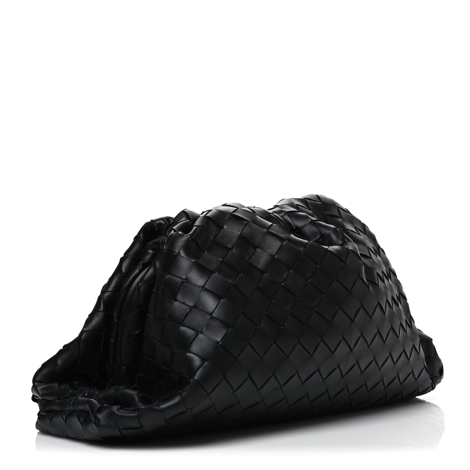 Bottega Veneta Nappa Maxi Intreccio The Pouch Oversized Clutch Black 3 of 11