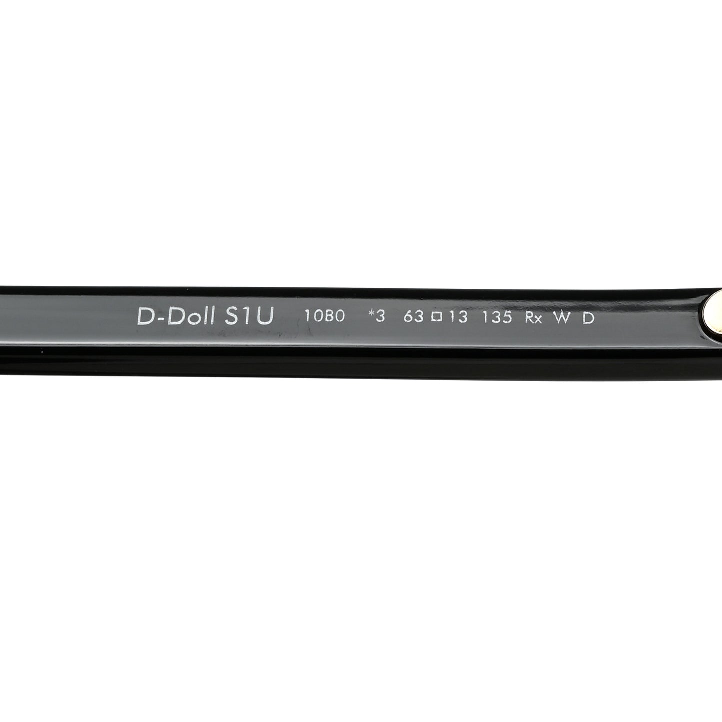 Transparent Acetate D-Doll Sunglasses Black