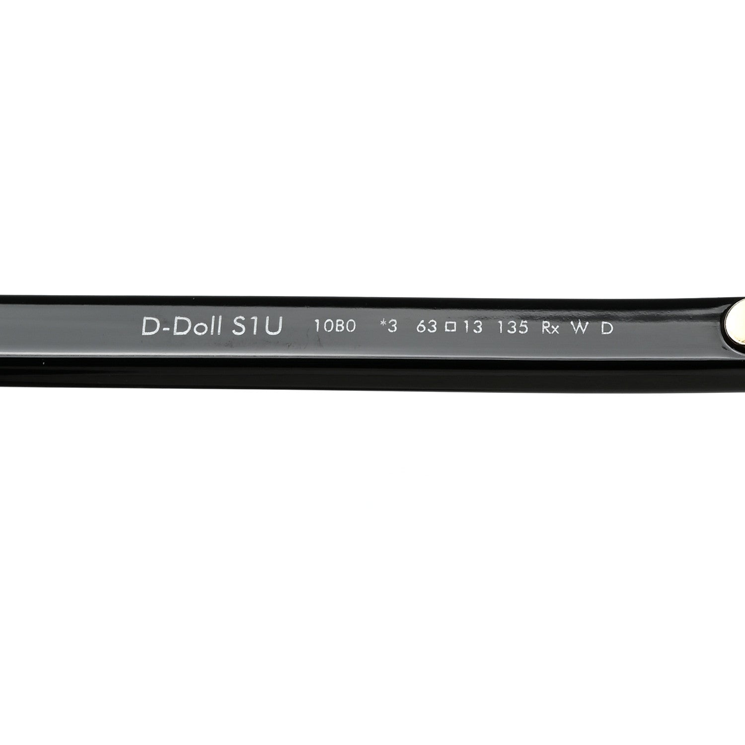 Christian Dior Transparent Acetate D-Doll Sunglasses Black 5 of 8